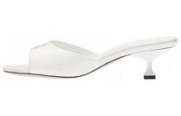 MIU MIU Slide Slippers Women's White
