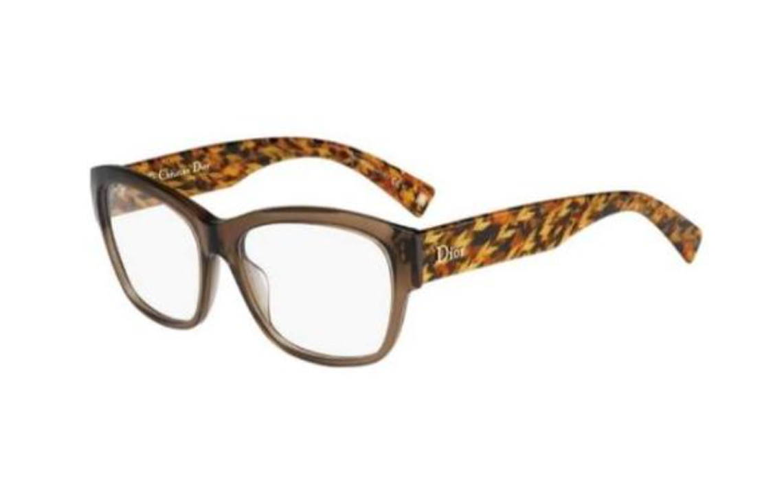 DIOR - Rectangular Eyeglass Frames Women's Brown
