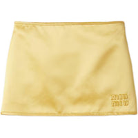 MIU MIU Casual Short Skirts Women's Yellow