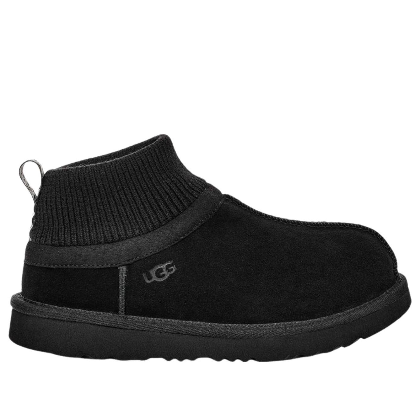 (PS) UGG Classic Ultra Stretch Cuff Slipper 'Black' 1157702K-BLK