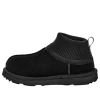 (PS) UGG Classic Ultra Stretch Cuff Slipper 'Black' 1157702K-BLK
