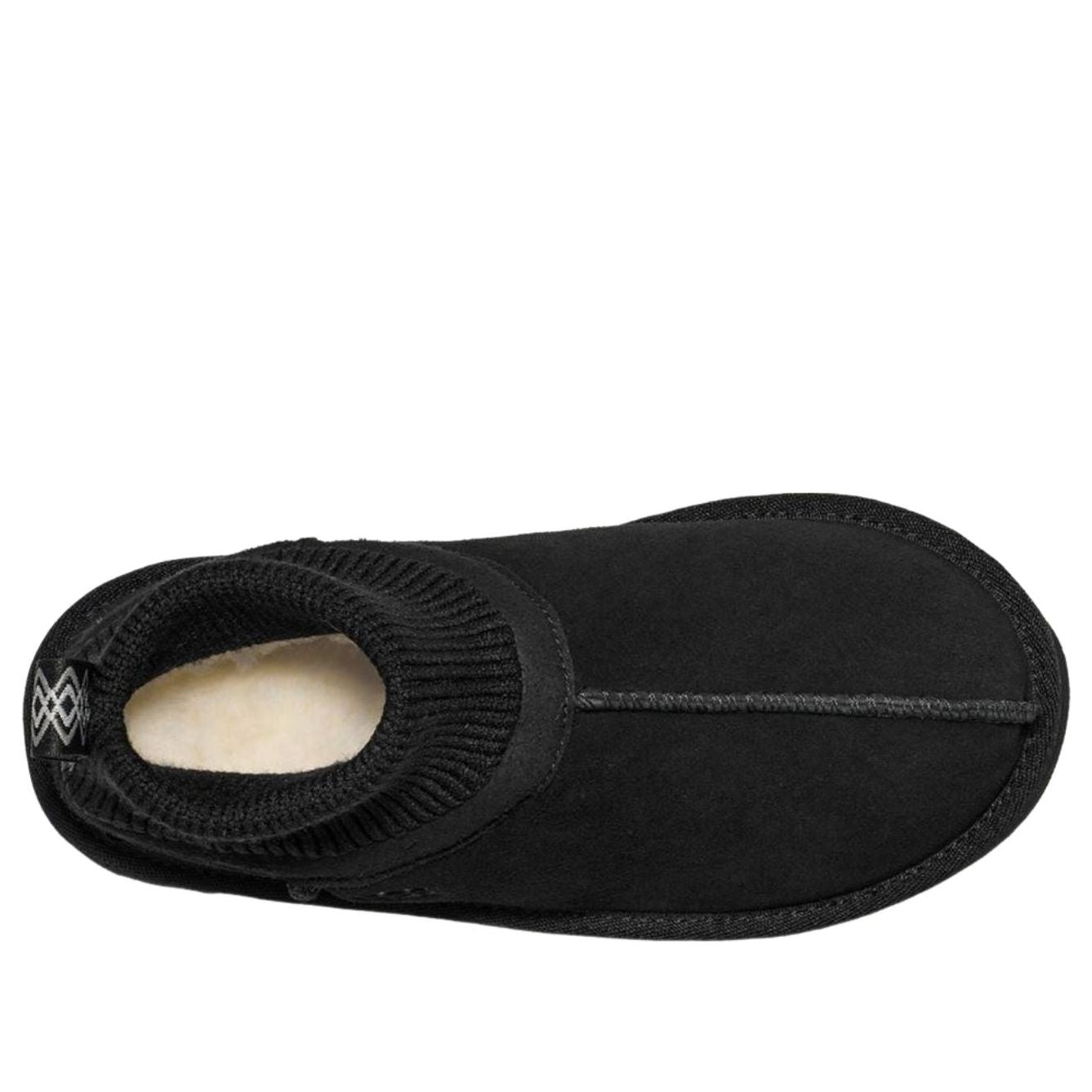 (PS) UGG Classic Ultra Stretch Cuff Slipper 'Black' 1157702K-BLK