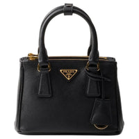 PRADA Galleria Killer Bag Leather Shoulder Bag Crossbody Bag Handbag Mini Men's Black