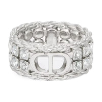 DIOR Palladium Plated Rings Women's Silver