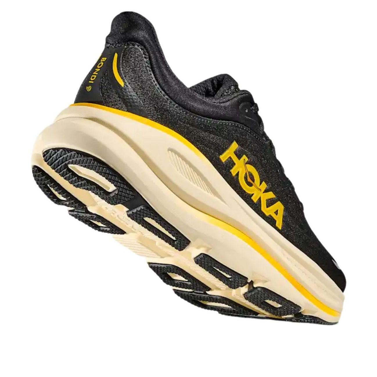 HOKA ONE ONE Bondi 9 'Carbon Black Yellow Gold' 1162011-CWG