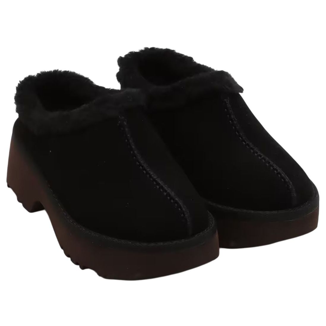 (WMNS) UGG New Heights Cozy Clog 'Black' 1162510-BLK