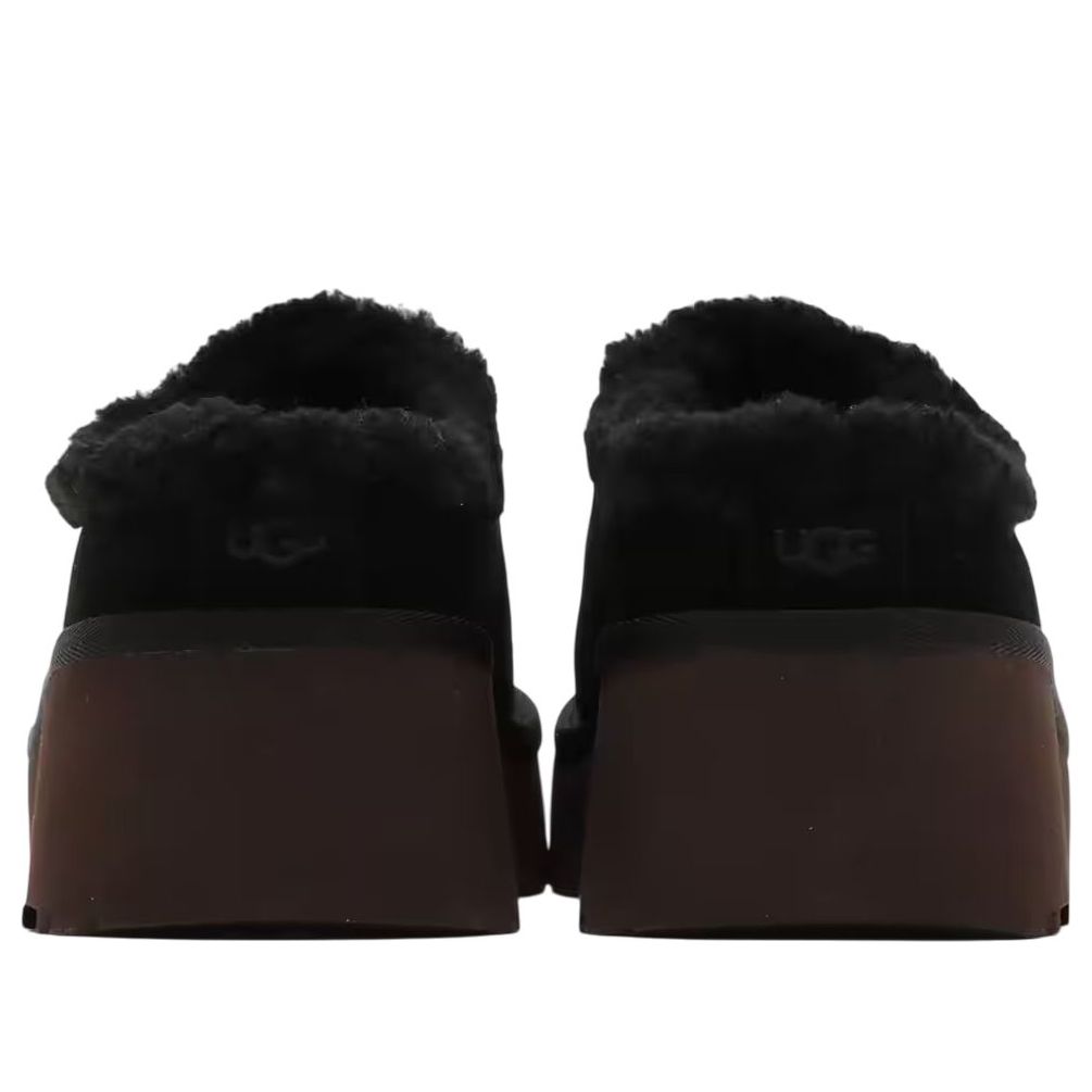 (WMNS) UGG New Heights Cozy Clog 'Black' 1162510-BLK