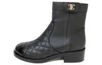 CHANEL Ankle Boots Women's Black