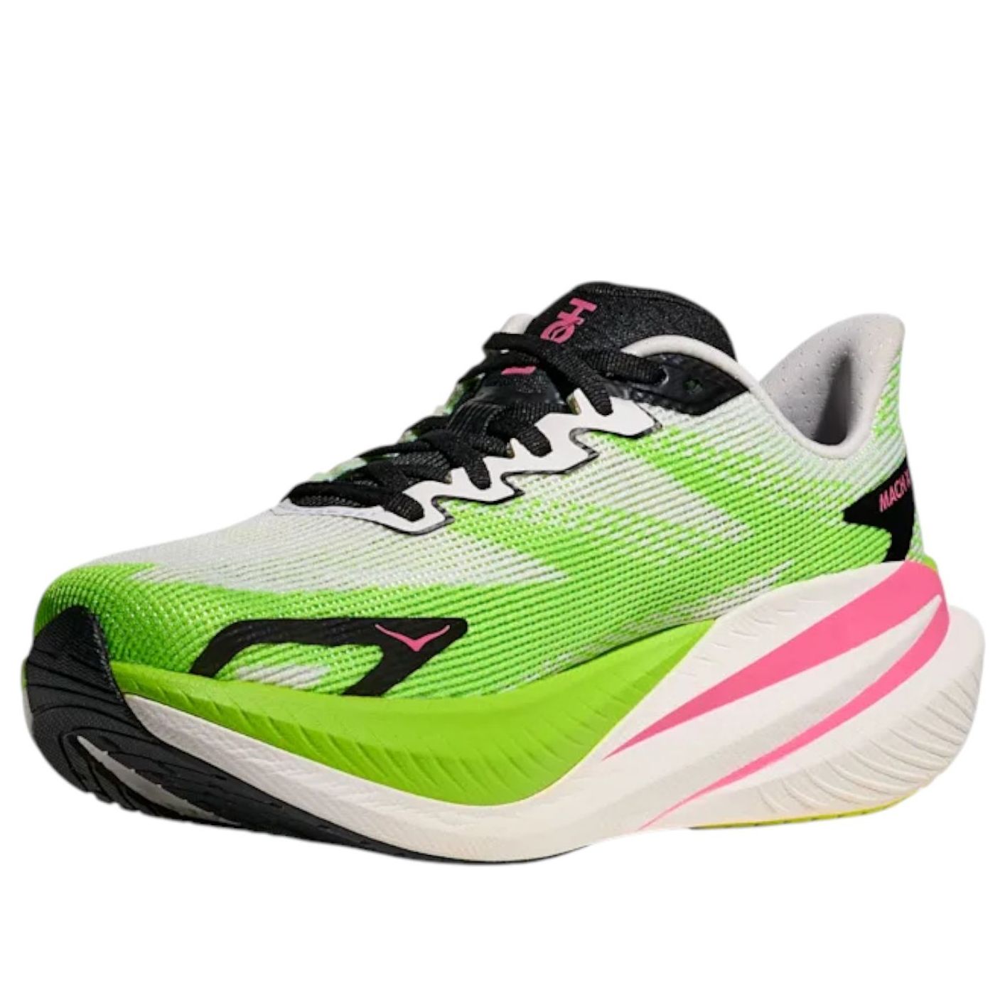 (WMNS) HOKA ONE ONE Mach X 3 'White Neon Lime' 1168721-WNL