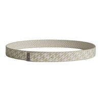HERMES Calfskin Belt Men's White/Gray Width: 3.2CM