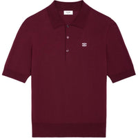 CELINE SS25 Polo Shirt Men's Burgundy Red