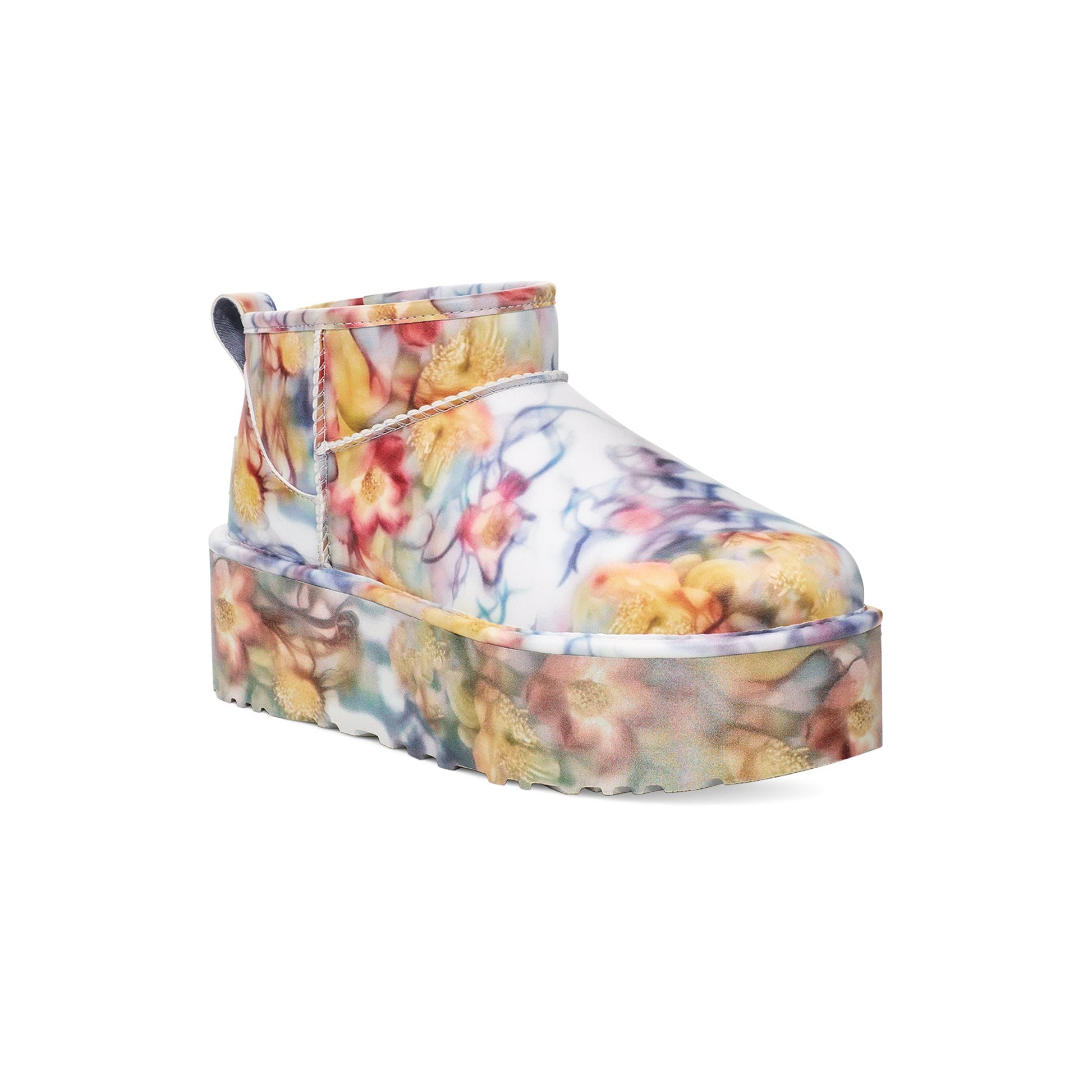 (WMNS) UGG Classic Ultra Mini Platform Boots 'Collina Strada Light Blue Floral' 1170171-LLF