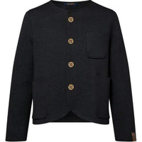LOUIS VUITTON Collarless Knit Jacket