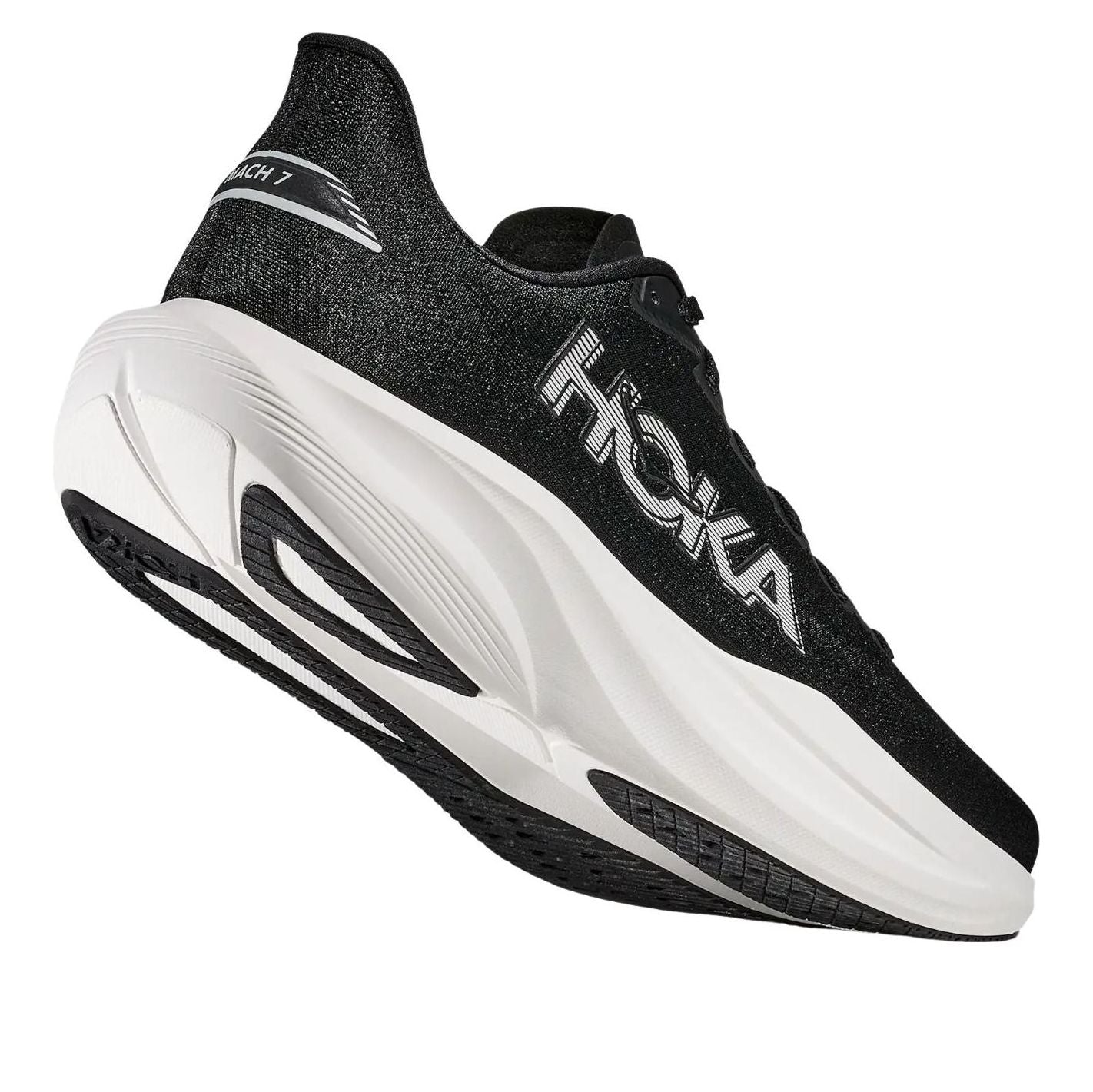 (WMNS) HOKA ONE ONE Mach 7 'Black White' 1171938-BWHT