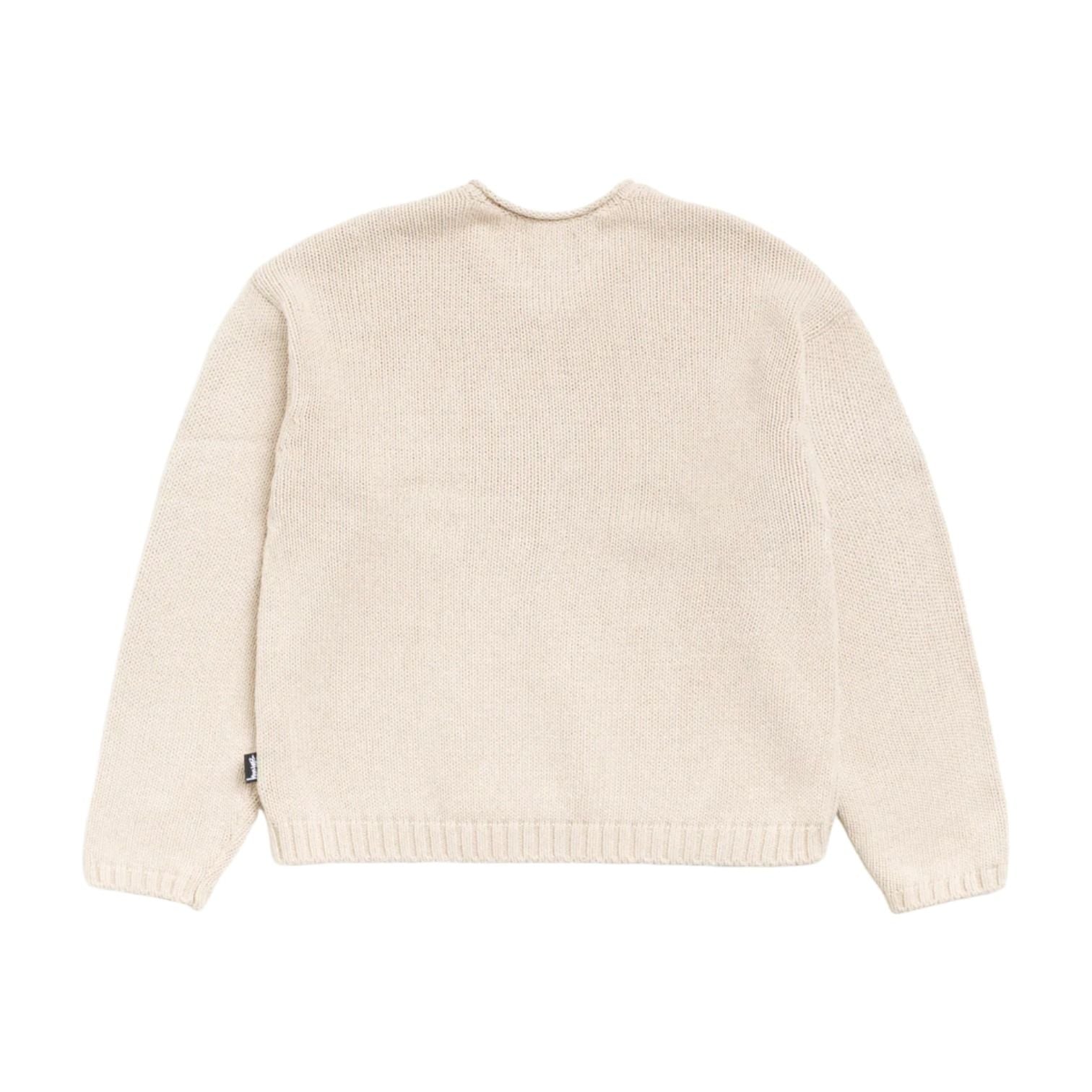 Stussy Roll V Neck Sweater 'Oatmeal' 117289-OATM