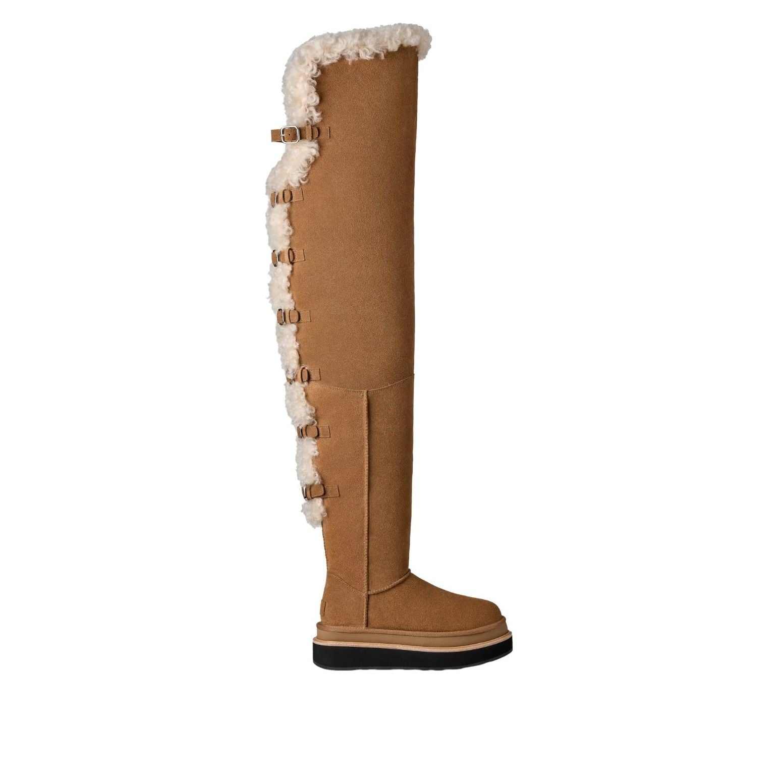 (WMNS) UGG x Sacai Thigh High Boot 'Chestnut' 1175215-CHE