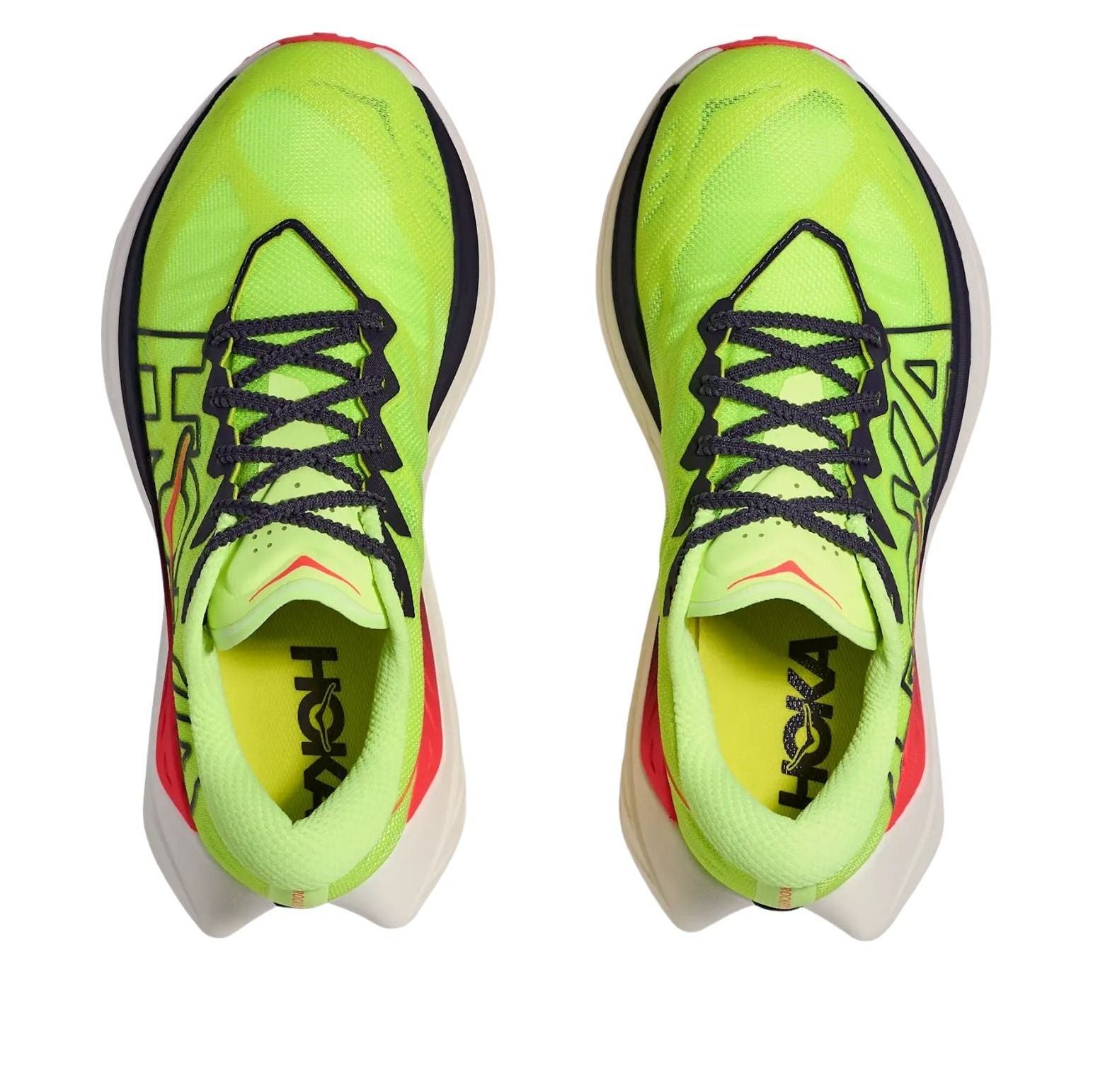 HOKA ONE ONE Rocket X Trail 'Neon Yu Neon Flame' 1176330-NZN
