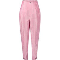LOUIS VUITTON Double Stripe Fitted High Waist Carrot Pants