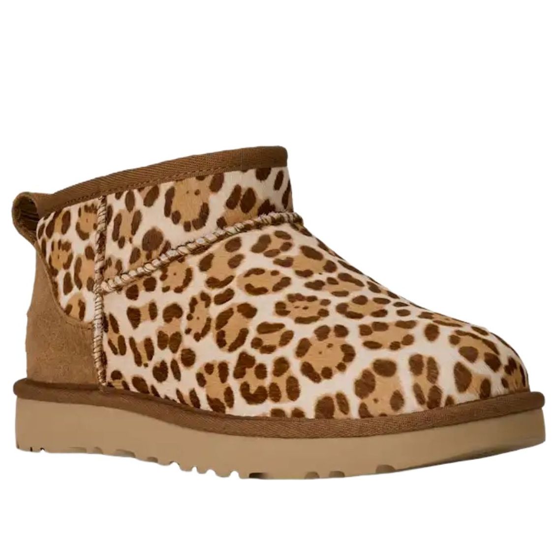 (WMNS) UGG Classic Ultra Mini Plains Boot 'Felicity Leopard Jasmine' 1178110-FDJ