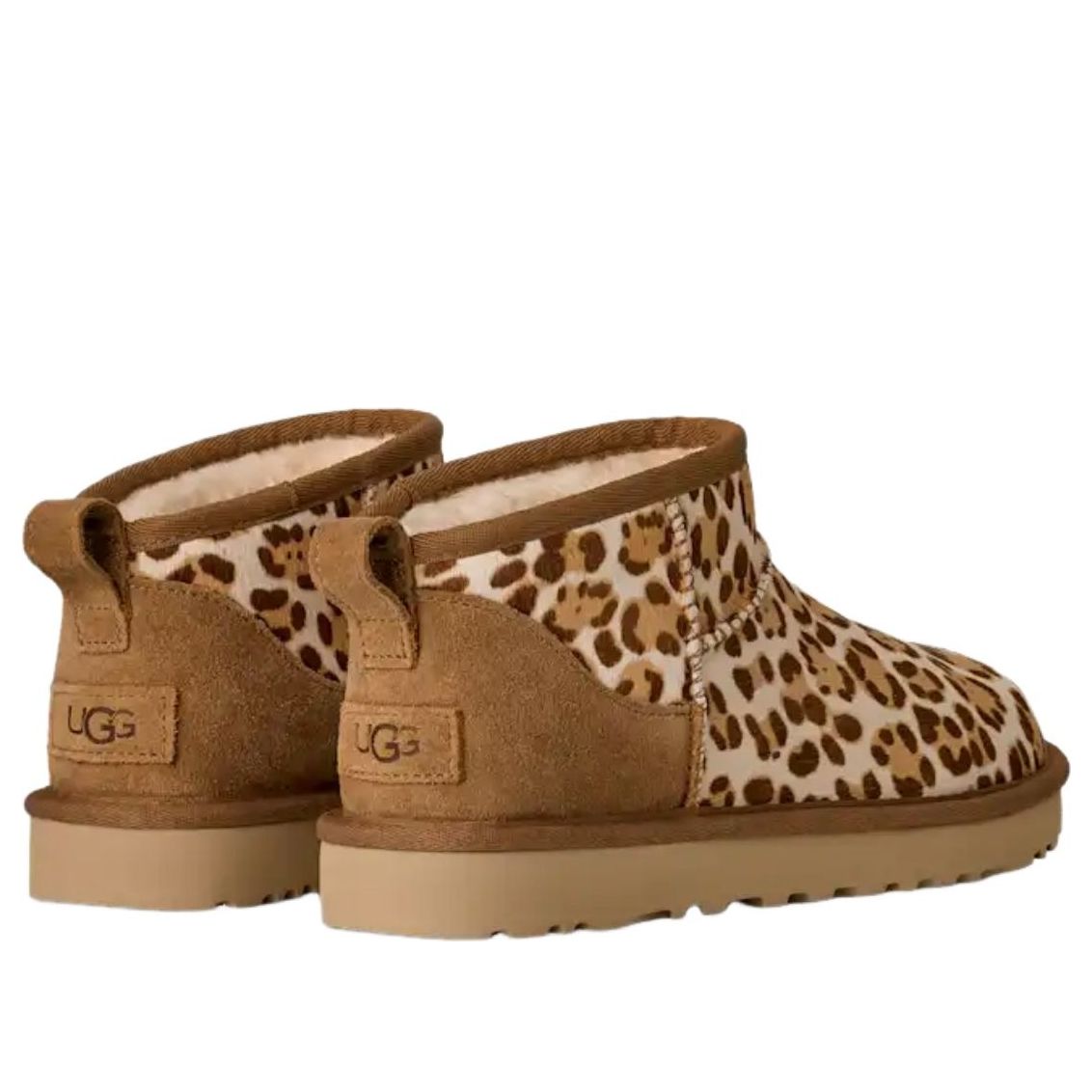 (WMNS) UGG Classic Ultra Mini Plains Boot 'Felicity Leopard Jasmine' 1178110-FDJ