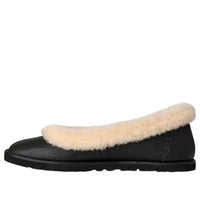 (WMNS) UGG Zora Leather Ballet Flat 'Black' 1178450-BLK