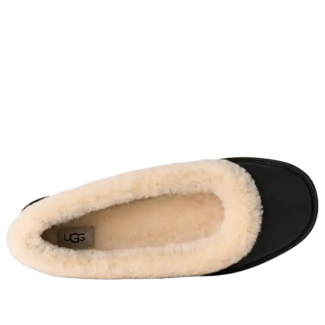 (WMNS) UGG Zora Leather Ballet Flat 'Black' 1178450-BLK