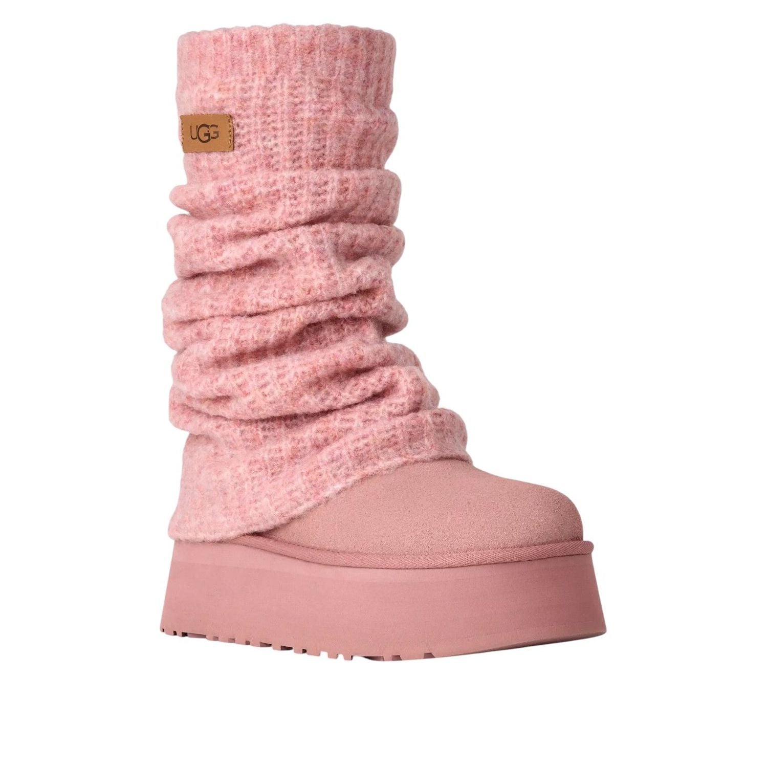 (WMNS) UGG Classic Mini Dipper Legwarmer Boot 'Pink Dawn' 1178990-PDW