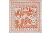 HERMES Silk Scarves Women's Orange