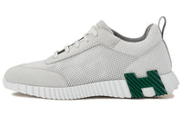 HERMES Bouncing Low Top Casual Shoes Men's White