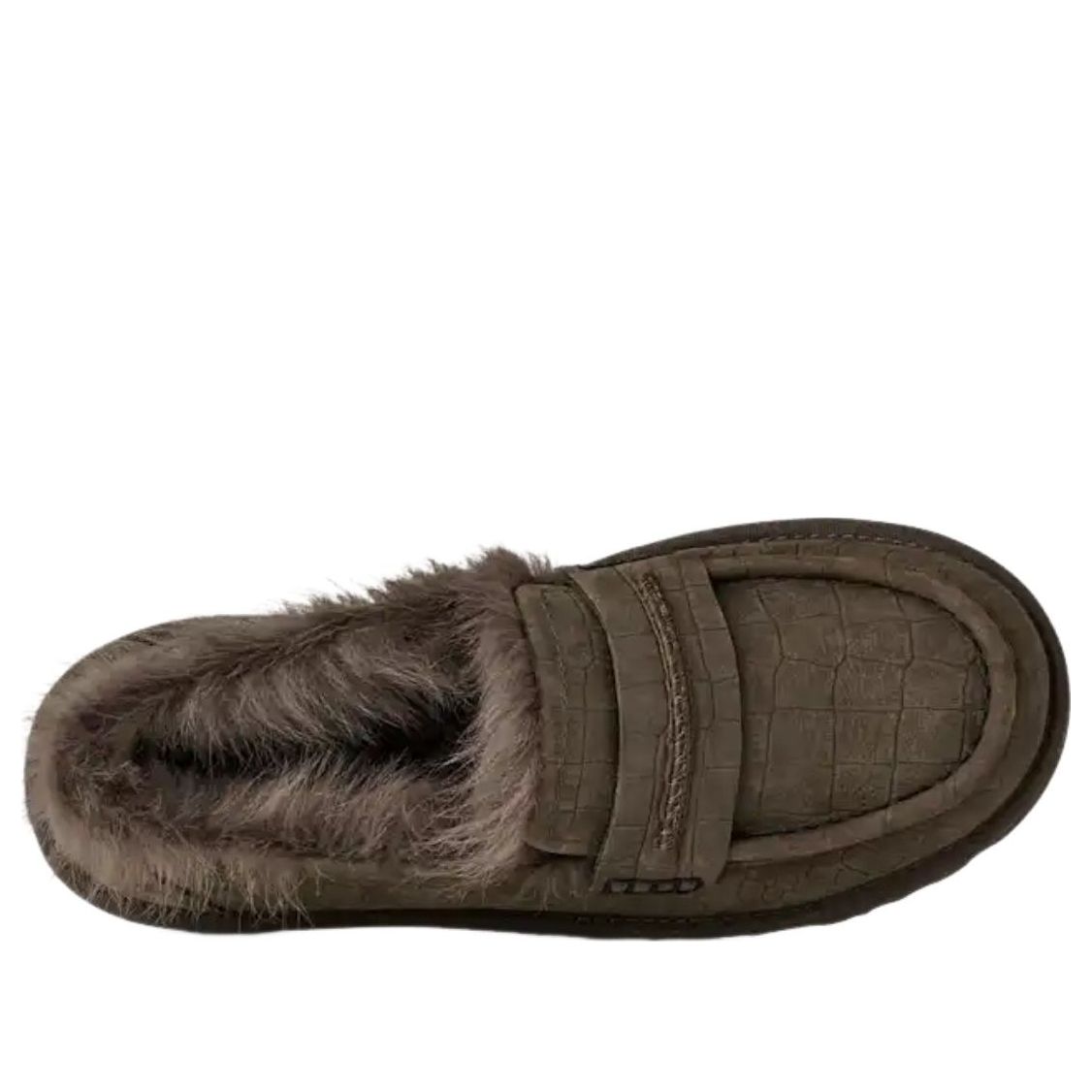 (WMNS) UGG Ellis Embossed Loafer 'Dense Smoke' 1181651-DNSS