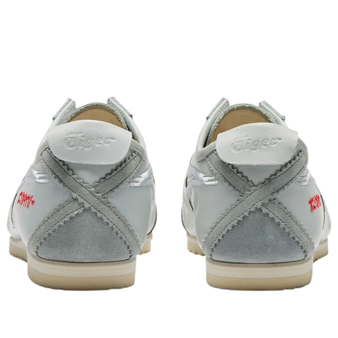 (WMNS)	Onitsuka Tiger Mexico 66 Deluxe 'Piedmont Grey White Red' 1181A119-020