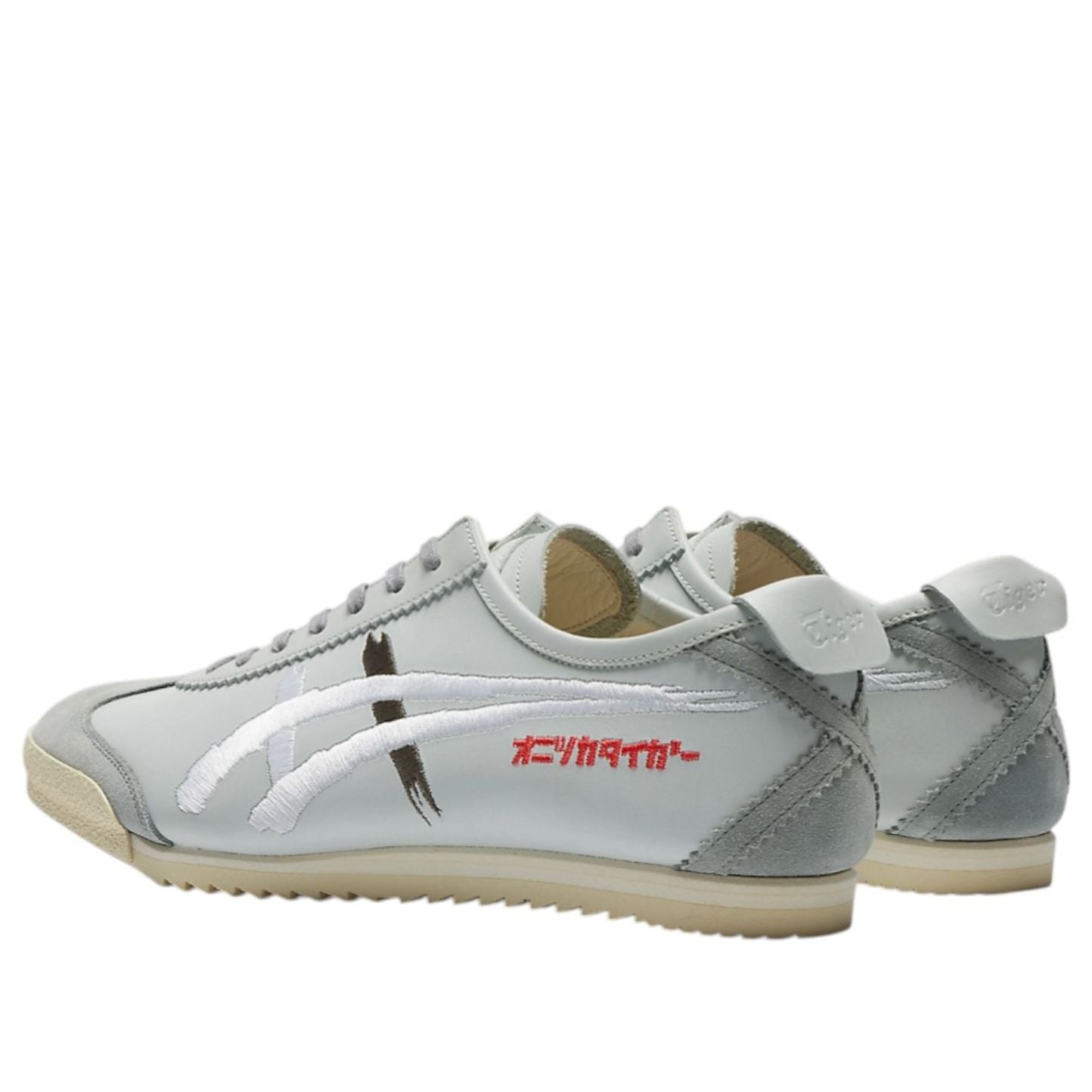 (WMNS)	Onitsuka Tiger Mexico 66 Deluxe 'Piedmont Grey White Red' 1181A119-020