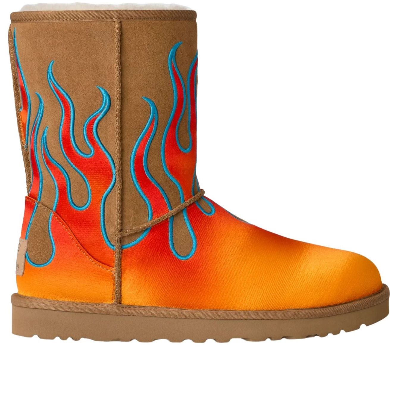 UGG x Jeremy Scott Classic Short Boot 'Flames Chestnut' 2025 1182671-CHE