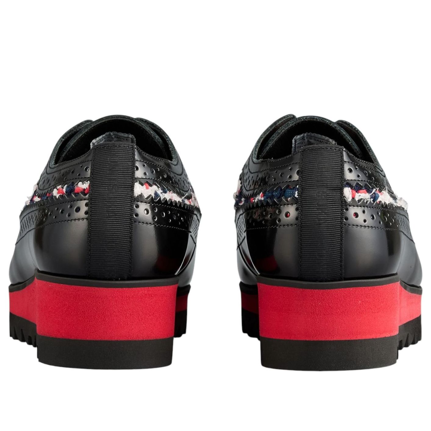(WMNS) Onitsuka Tiger Brogue 'Black Classic Red Tweed' 1182A629-002