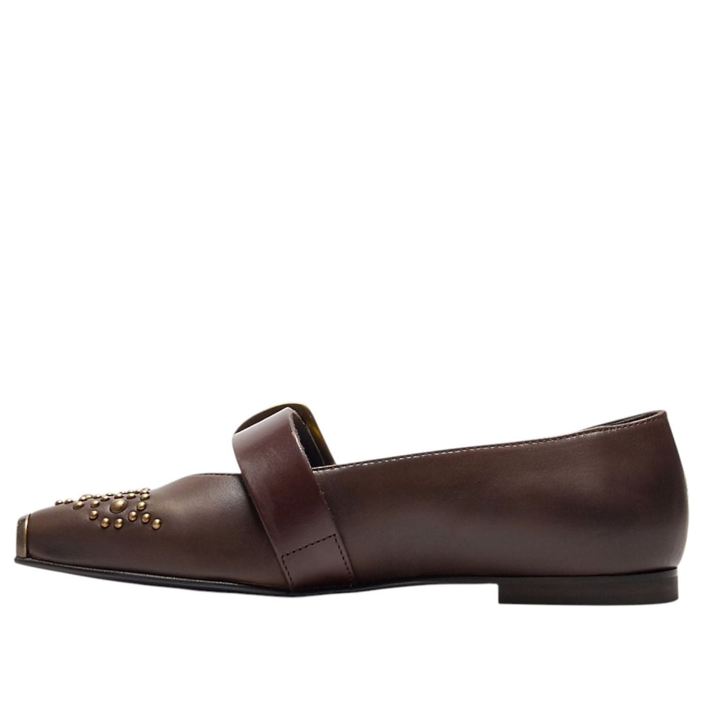 (WMNS)	Onitsuka Tiger Ballerina Studs 'Brown Storm Pure Gold' 1182A682-200