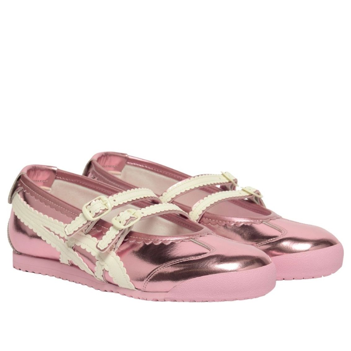 (WMNS) Onitsuka Tiger Mexico 66 TGRS 'Metallic Pack Crystal Pink Cream'  1182A708-701