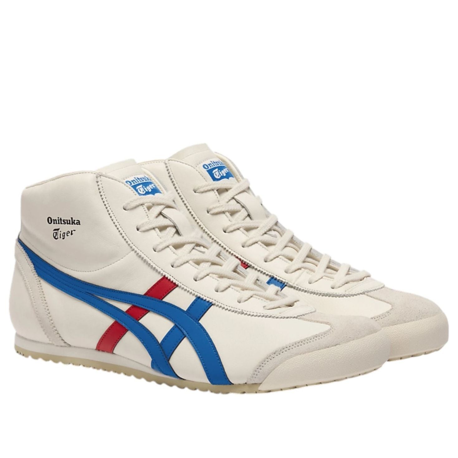 Onitsuka Tiger Mexico Mid Runner 'Cream Directoire Blue Red'  1183B577-103