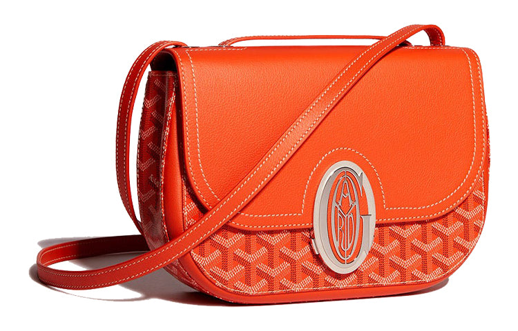 GOYARD 233 Canvas With Leather Shoulder Bag Crossbody Bag Women's Burgundy Red