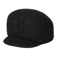 CELINE Triomphe Cap In Wool Felt