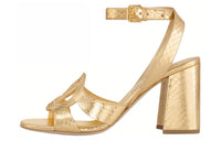 LOUIS VUITTON One Strap Sandals 8.5cm Women's Gold