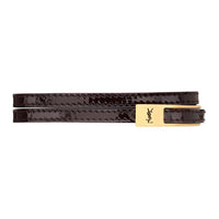SAINT LAURENT Calfskin Bracelets Women's Brown