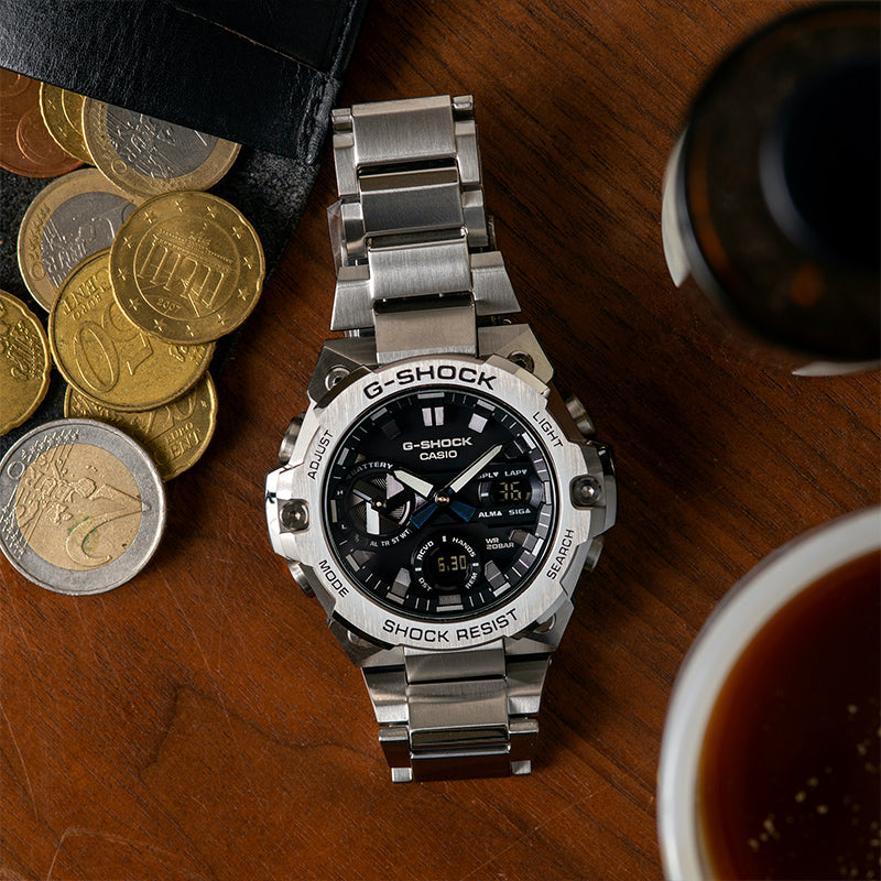 CASIO G-Shock Analog-Digital 'Silver' GST-B400D-1APFT