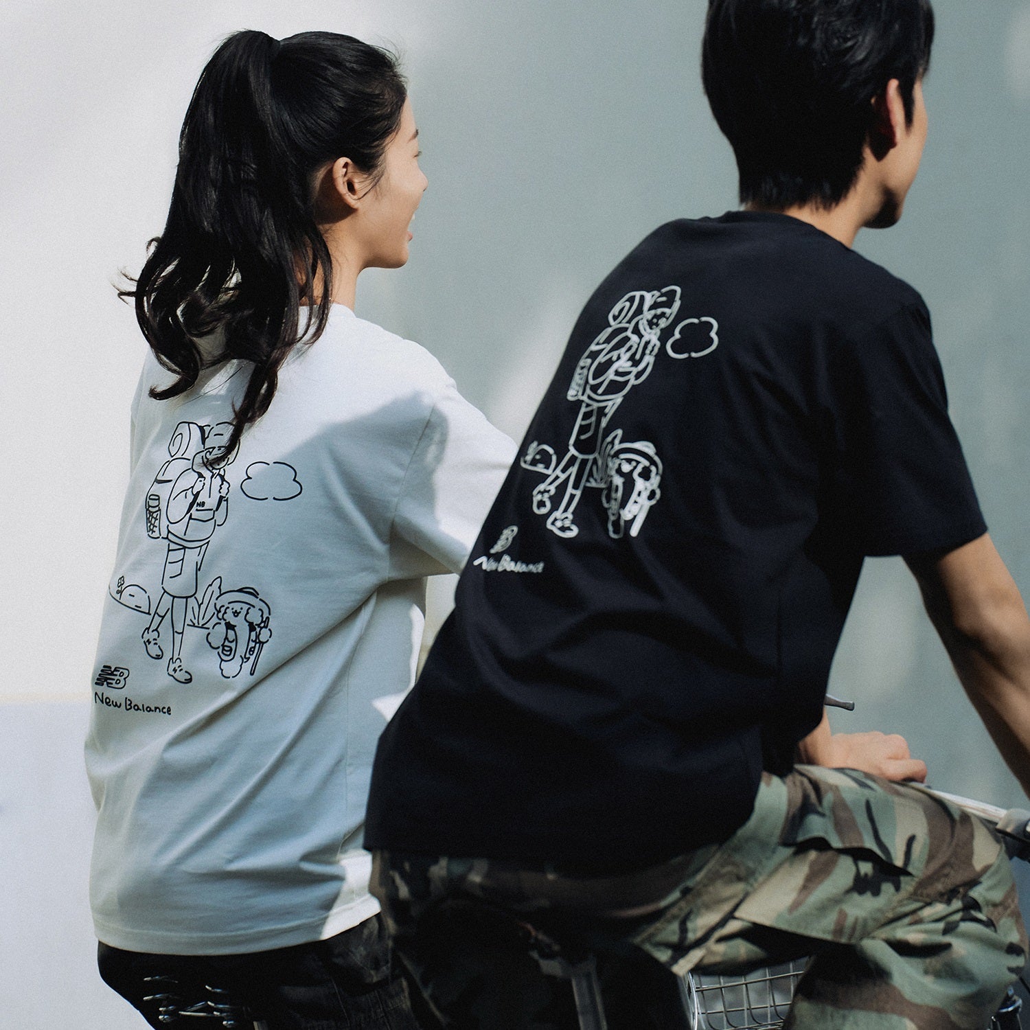 New Balance Hiking Graphic T-Shirt Asia Sizing 'Black' AMT42339-BK