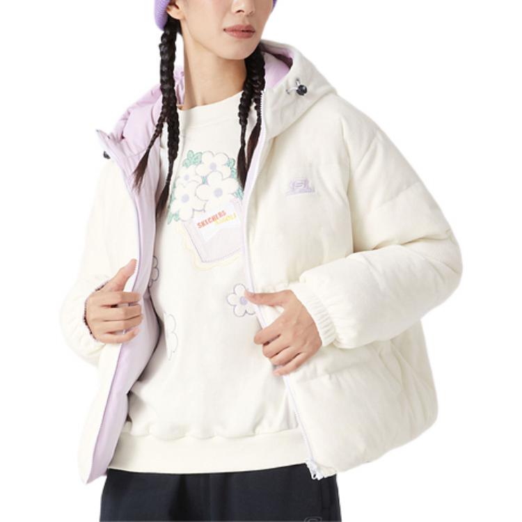 (WMNS) Skechers Reversible Down Jacket 'Multi-Color' L422W098