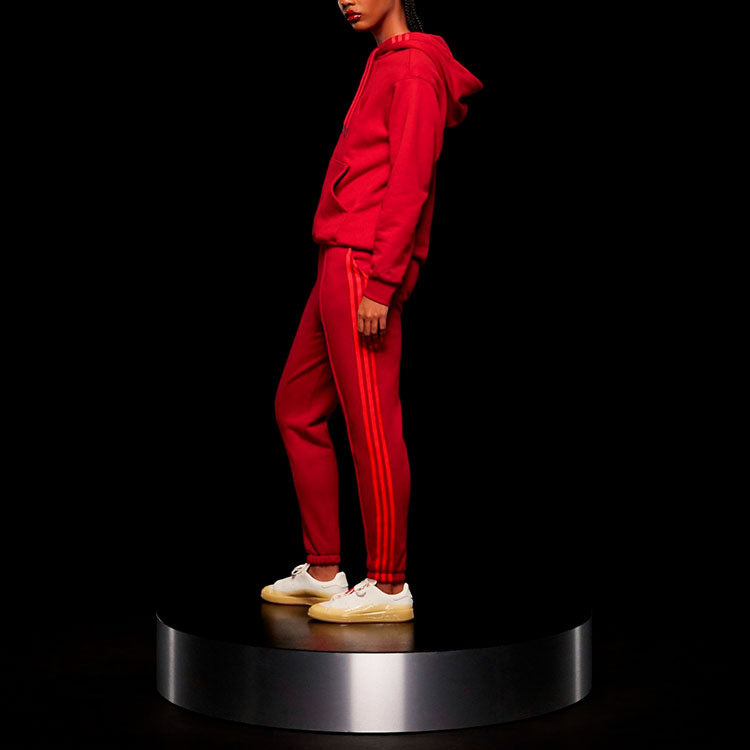 adidas IVY PARK Crossover Sweat Pant Side Stripe Drawstring Sports Long Pants Couple Style Red HI1959