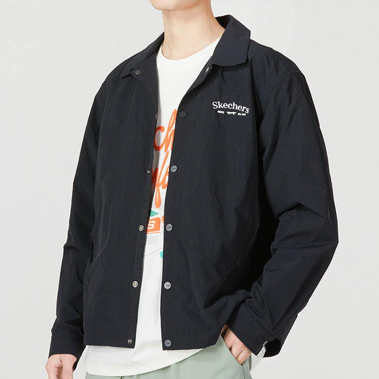 Skechers Casual Jacket 'Black Yellow' L223M028