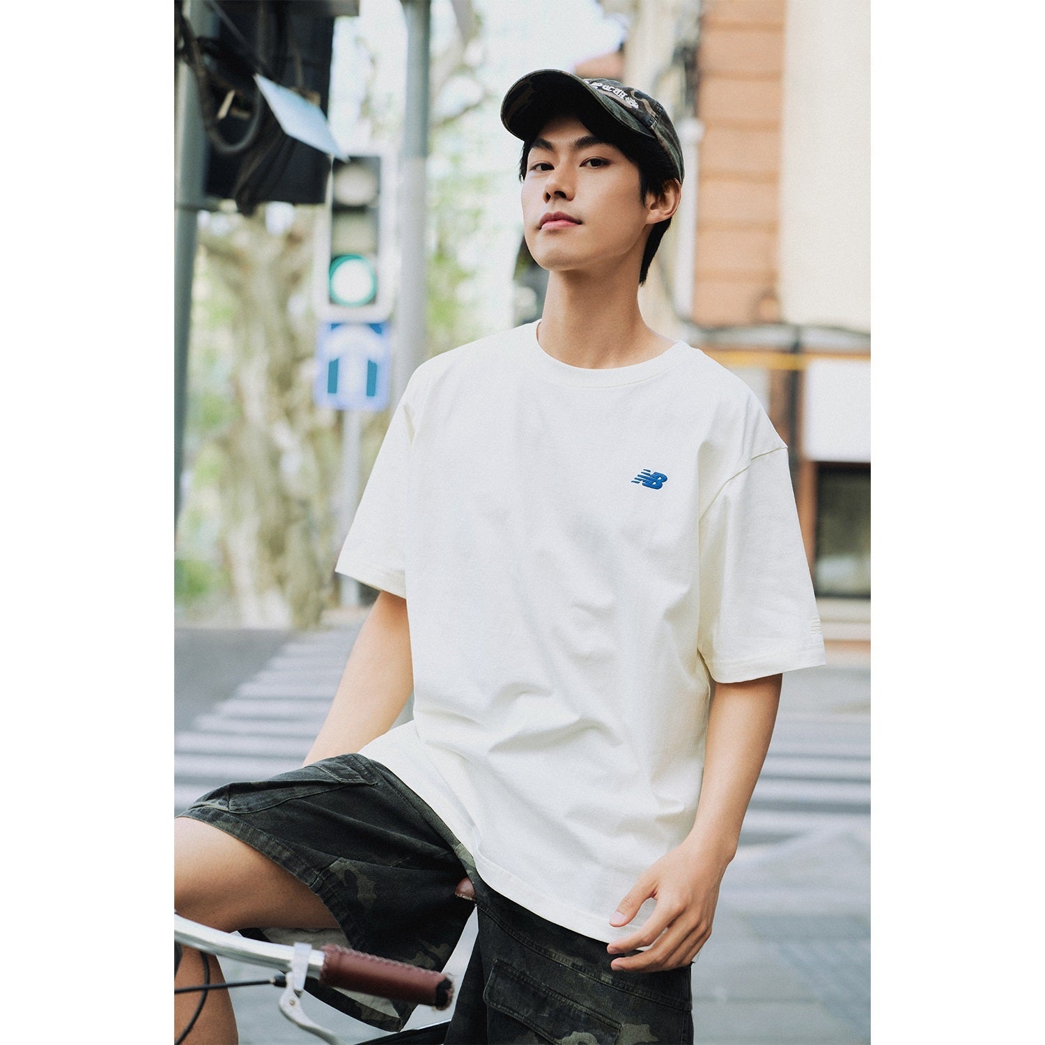 New Balance Running Duo Graphic T-Shirt Asia Sizing 'Ivory' NEE26121-IV