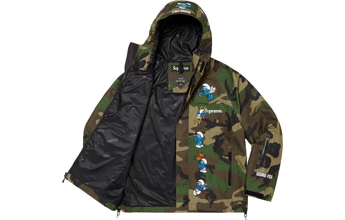 Supreme x Smurfs GORE-TEX Shell Jacket 'Black Blue White' SUP-FW20-015