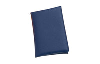 HERMES Calvi Evercolor Calfskin Card Holder Unisex Maltese Blue