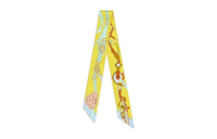 HERMES Silk Scarves Women's Yellow